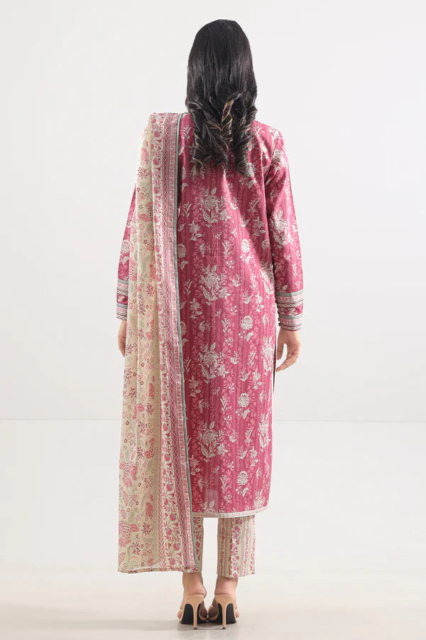 Pink| Saya 2PC Unstitched Lawn Suit