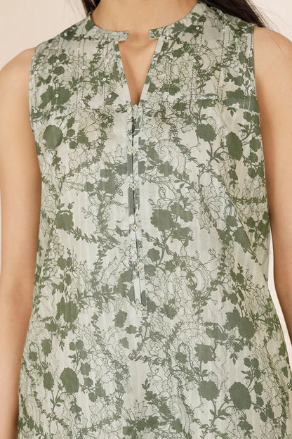 Green | Saya 3pc Unstitched Lawn Suit