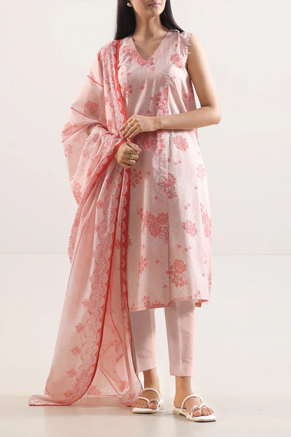 Baby Pink | Saya 3pc Unstitched Lawn Suit