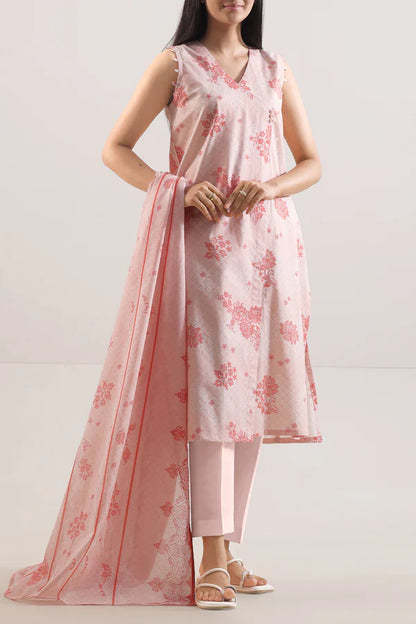Baby Pink | Saya 3pc Unstitched Lawn Suit