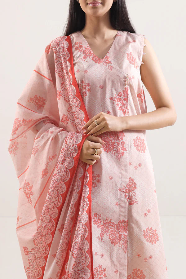 Baby Pink | Saya 3pc Unstitched Lawn Suit
