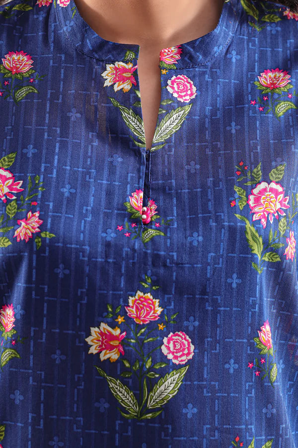 Blue | Saya 2PC Unstitched Lawn Suit