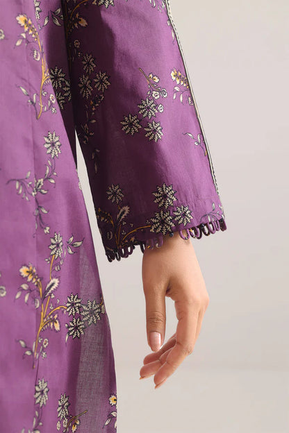 Purple | Saya 3pc Unstitched Lawn Suit