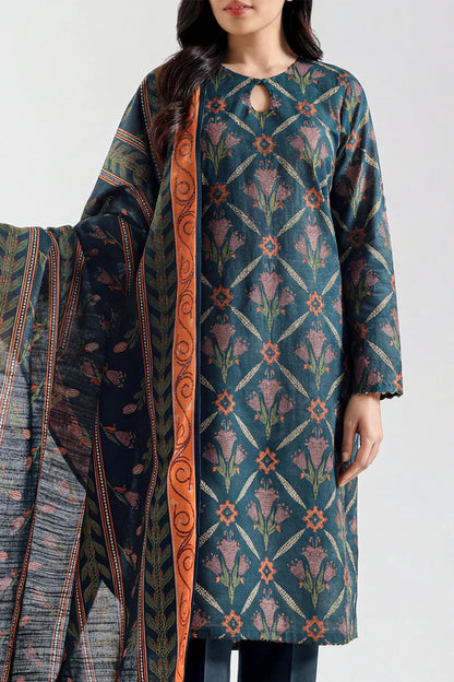 Green | Saya 3pc Unstitched Lawn Suit