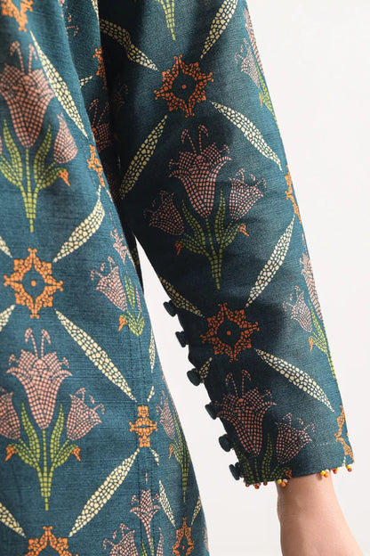 Green | Saya 3pc Unstitched Lawn Suit