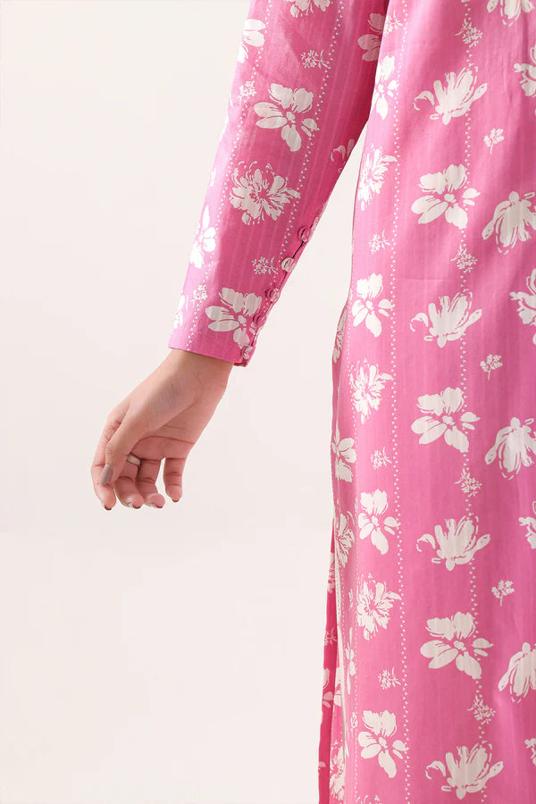 Pink | Saya 2PC Unstitched Lawn Suit