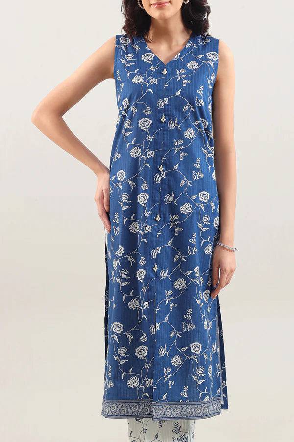 Blue | Saya 2PC Unstitched Lawn Suit