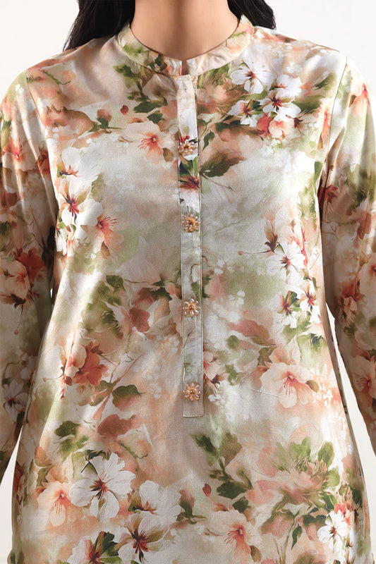 Beige | Saya 3pc Unstitched Lawn Suit