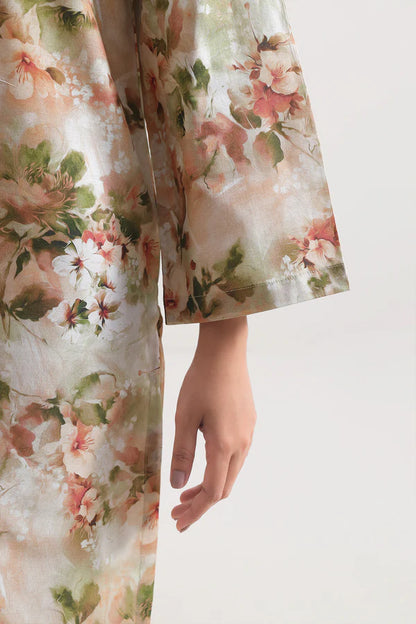 Beige | Saya 3pc Unstitched Lawn Suit