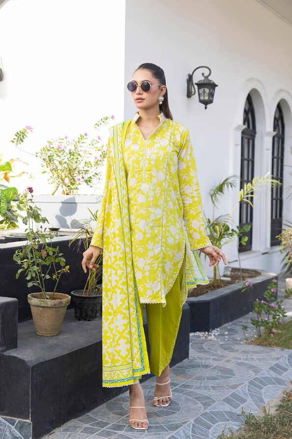 Bright Green | Salina 3pc Unstitched Lawn Collection