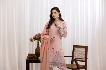 Baby Pink | Regalia 3pc Unstitched Jacquard Viscose