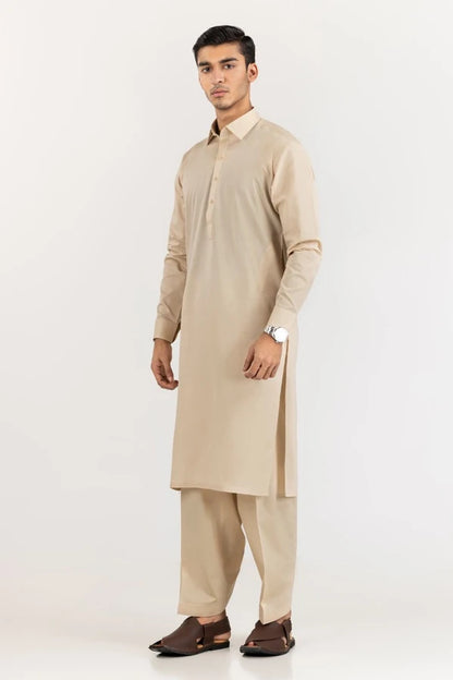 Peach | Gul Ahmed Men's Unstitched Soft Cotton