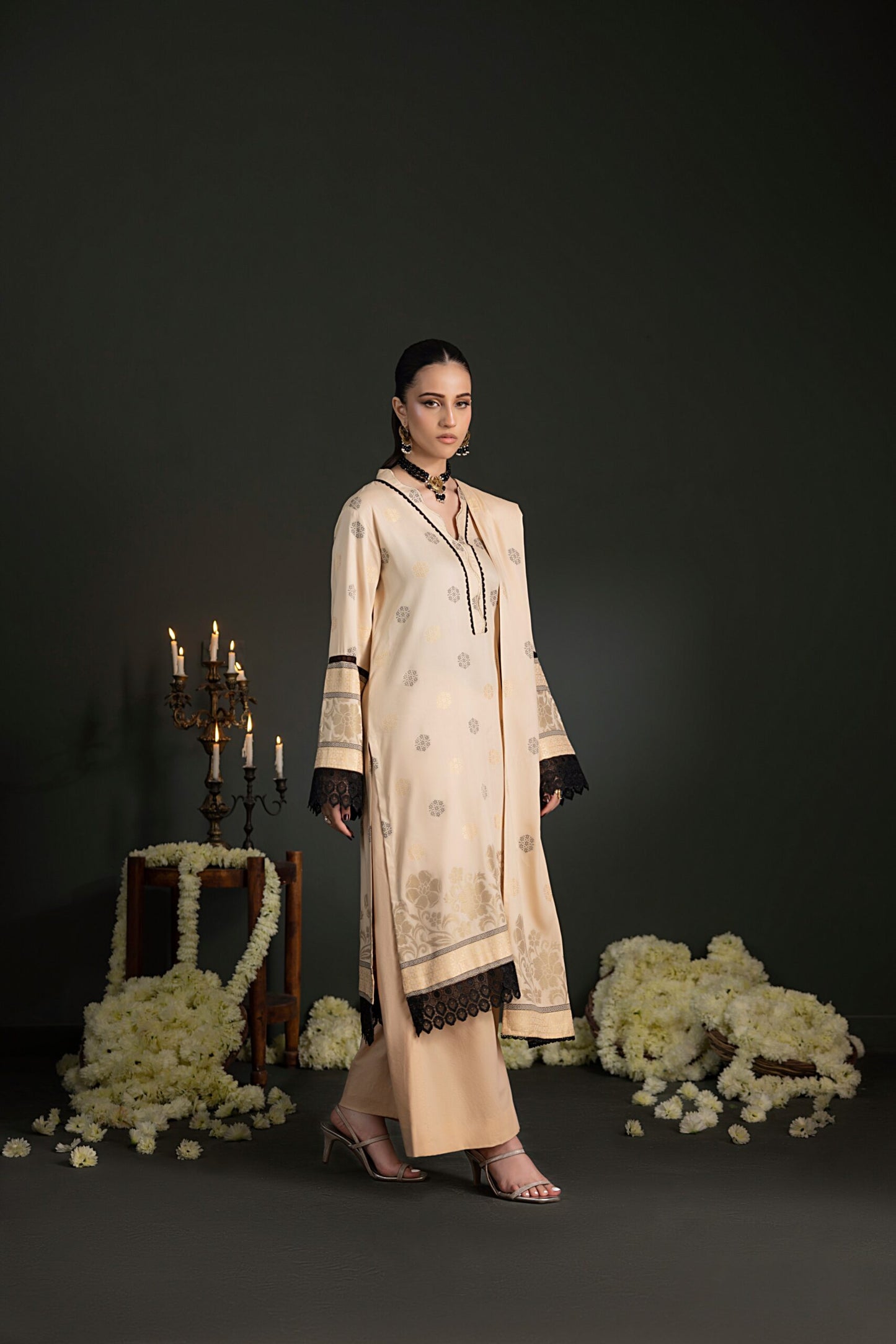 Skin | Regalia 3pc Unstitched Jacquard Viscose