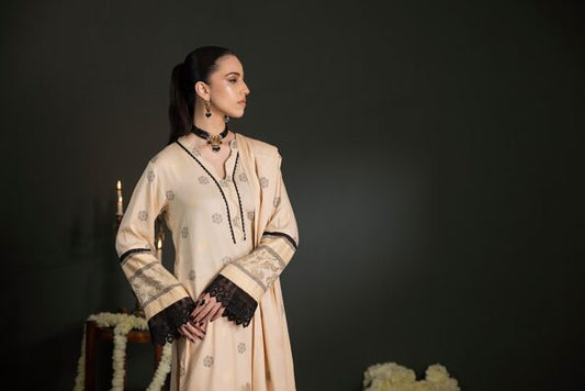 Skin | Regalia 3pc Unstitched Jacquard Viscose