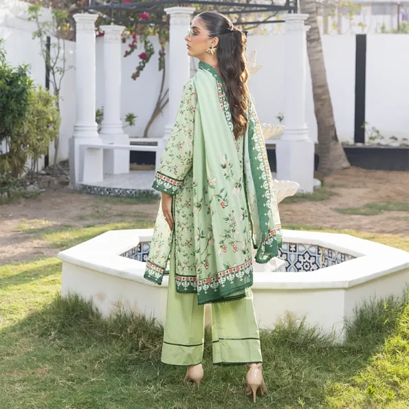 Pistachio | Salina 3pc Unstitched Lawn Collection