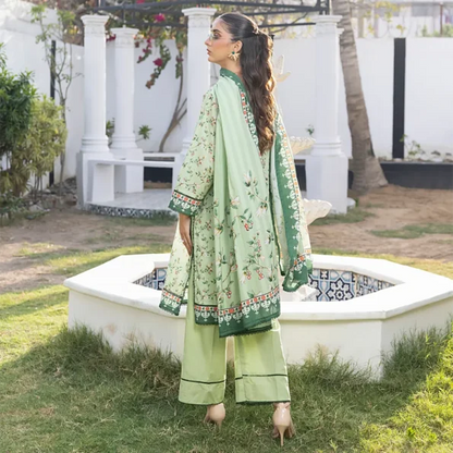 Pistachio | Salina 3pc Unstitched Lawn Collection