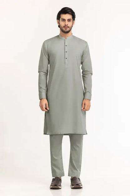 Light Green | Gul Ahmed Men's Unstitched Soft Cotton
