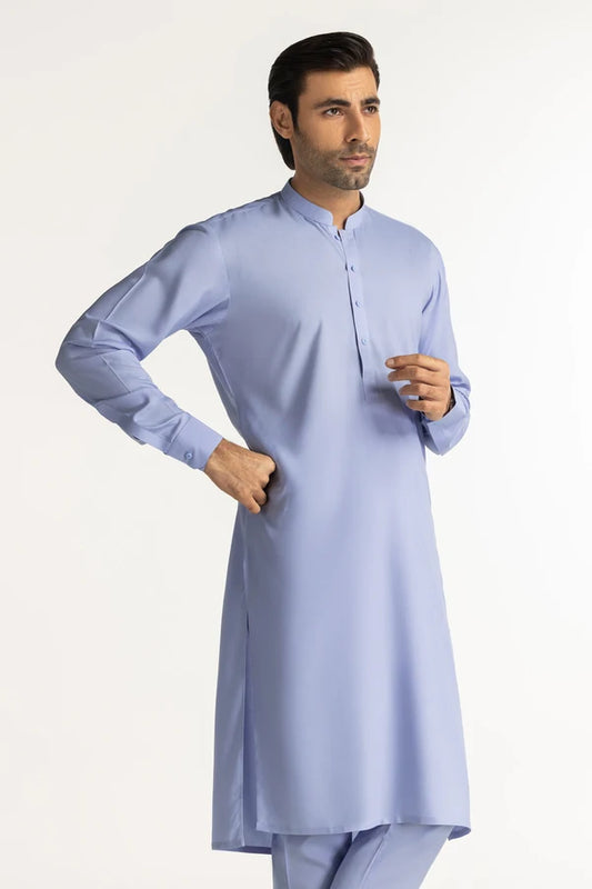 Sky Blue | Gul Ahmed Men's Unstitched Soft Cotton