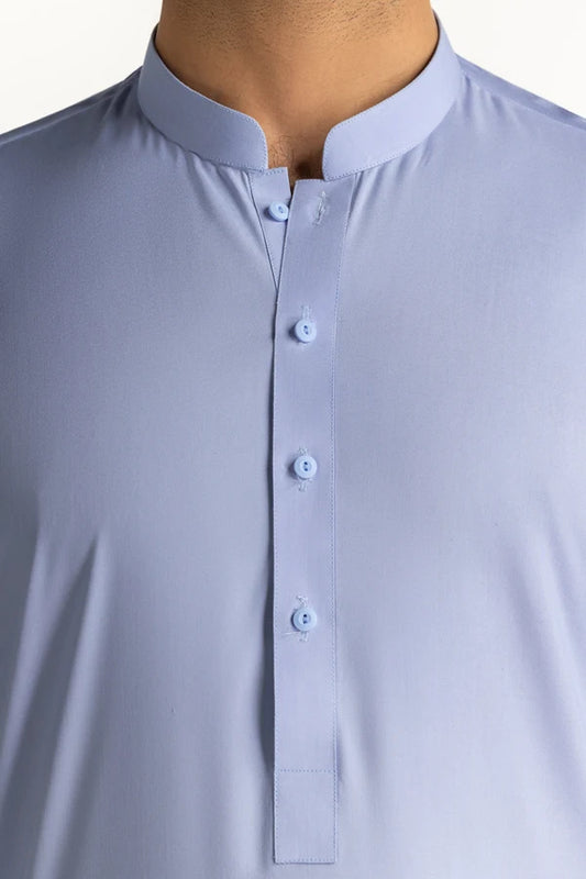Sky Blue | Gul Ahmed Men's Unstitched Soft Cotton