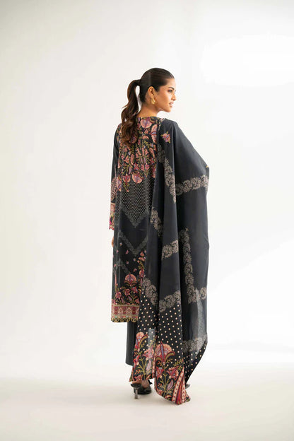 Lifestyle view of a custom-tailored Nisha By Nishat Embroidered Lawn 3pc suit