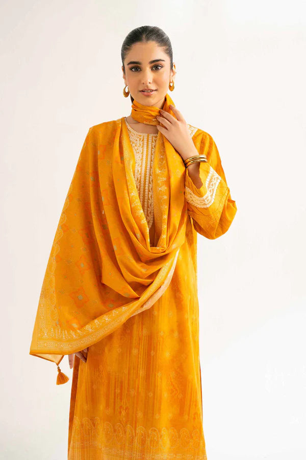 Close-up of the intricate threadwork on the Nisha By Nishat Embroidered Lawn 3pc suit.