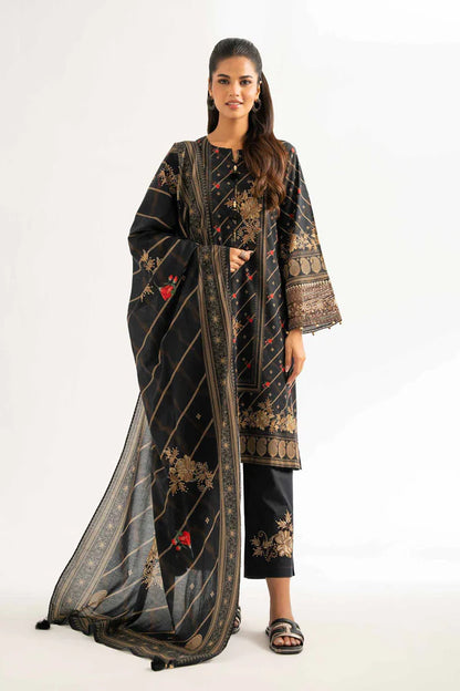 Lifestyle view of a custom-tailored Nisha By Nishat Embroidered Lawn 3pc suit