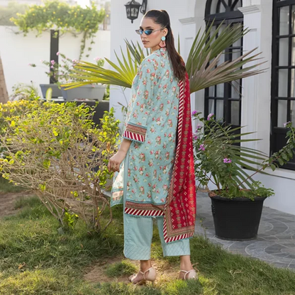 Light Sky Blue | Salina 3pc Unstitched Lawn Collection