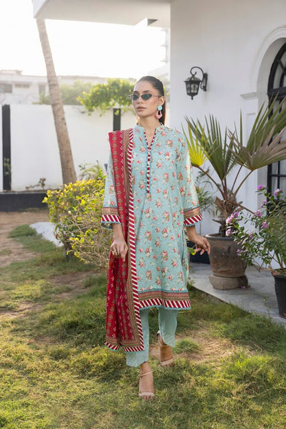 Light Sky Blue | Salina 3pc Unstitched Lawn Collection