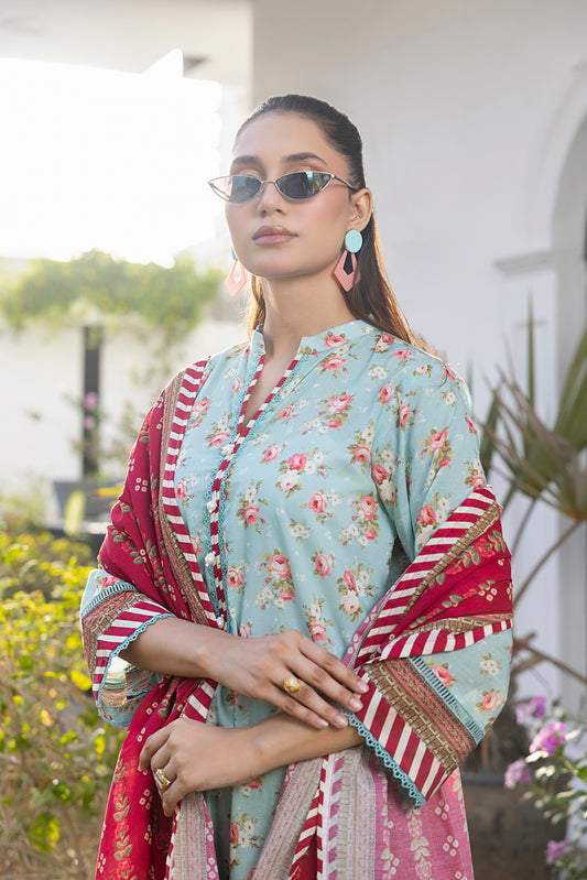 Light Sky Blue | Salina 3pc Unstitched Lawn Collection