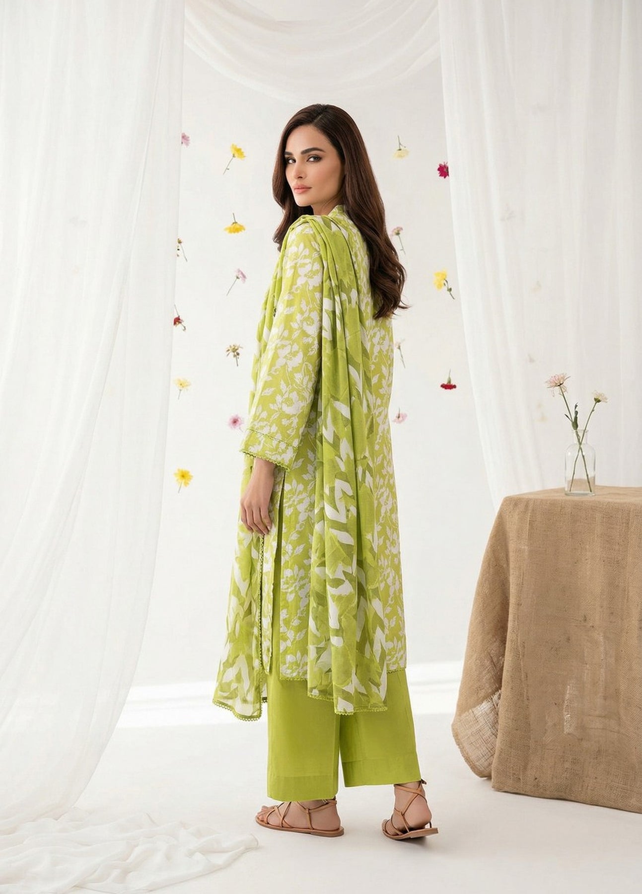 Salina Separates Lawn Collection | Lime Green