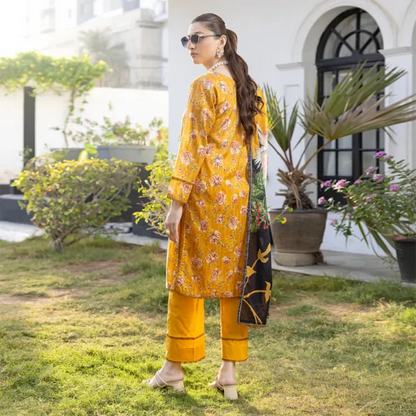 Mustard | Salina 3pc Unstitched Lawn Collection