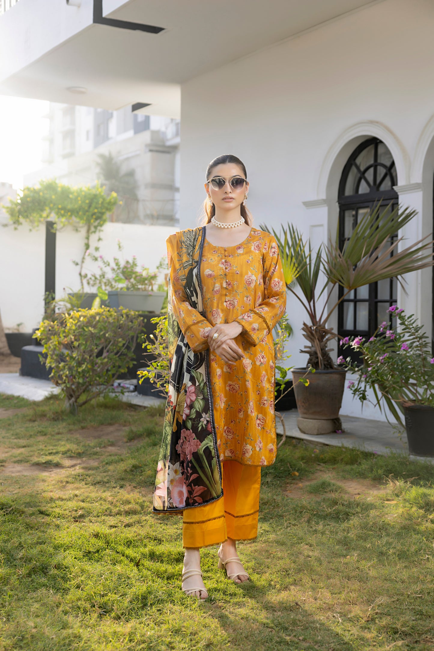 Mustard | Salina 3pc Unstitched Lawn Collection