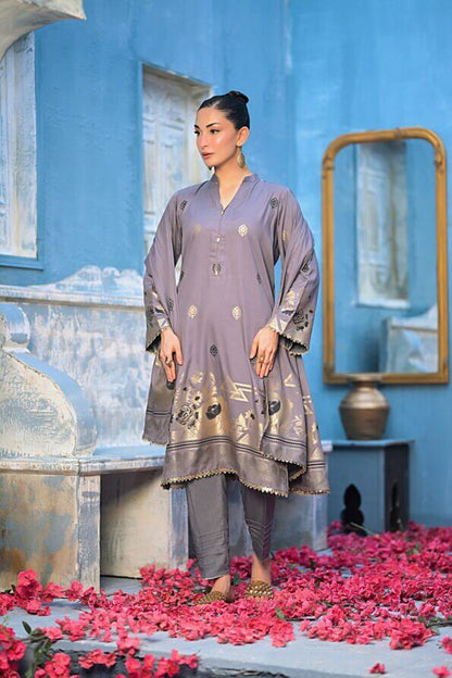 Gray | Regalia 3pc Unstitched Jacquard Viscose