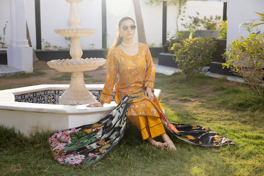 Mustard | Salina 3pc Unstitched Lawn Collection