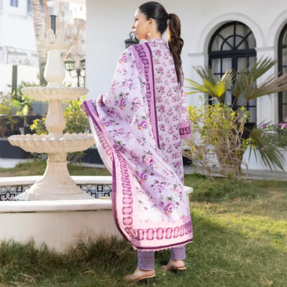 Light Purple | Salina 3pc Unstitched Lawn Collection