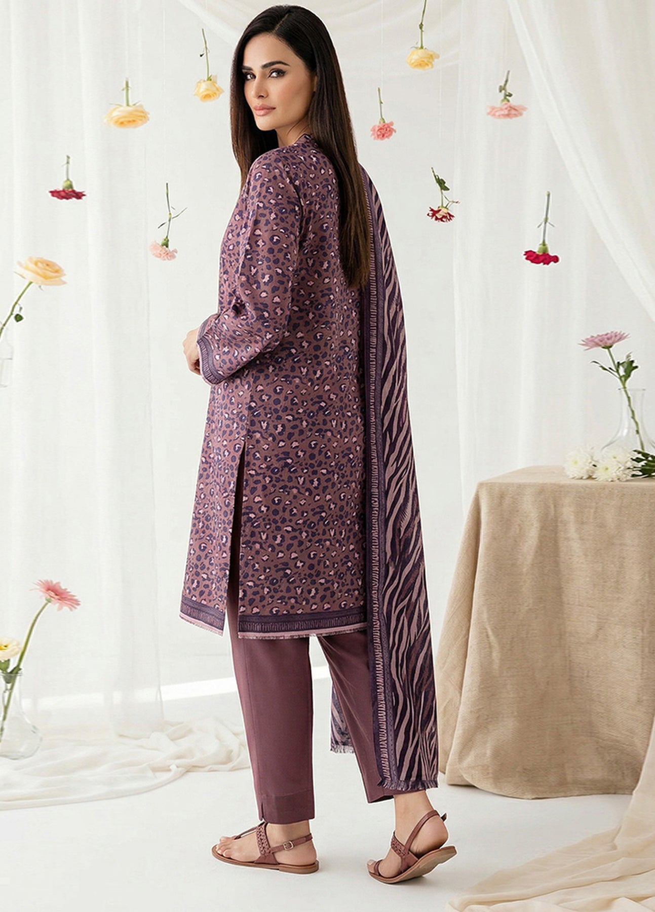 Salina Separates Lawn Collection | Brown