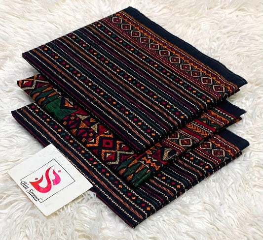 Black - Bin Saeed 3pc Unstitched Lawn Suit