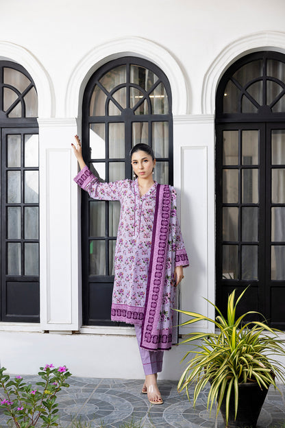 Light Purple | Salina 3pc Unstitched Lawn Collection