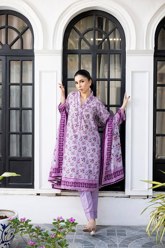 Light Purple | Salina 3pc Unstitched Lawn Collection