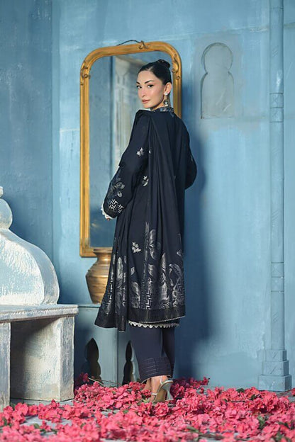Dark Blue | Regalia 3pc Unstitched Jacquard Viscose