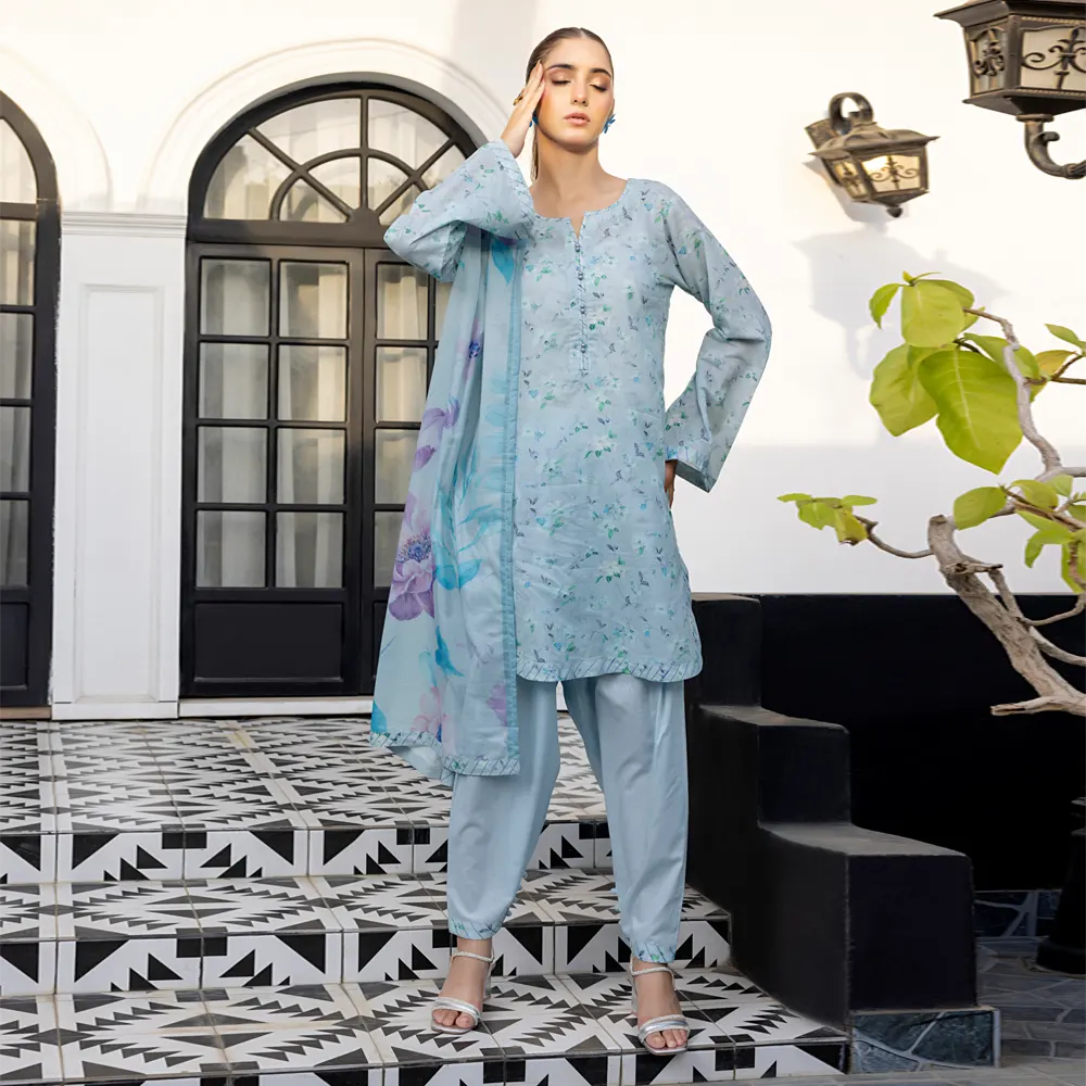 Light Sky | Salina 3pc Unstitched Lawn Collection