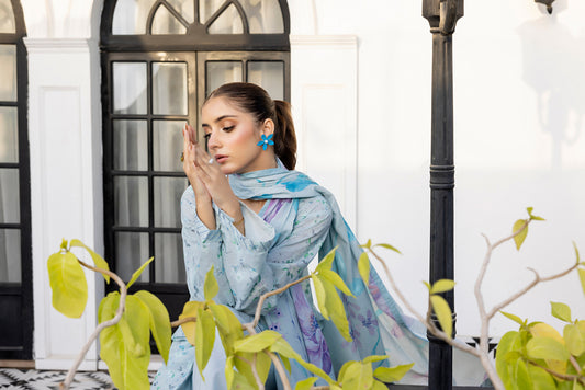 Light Sky | Salina 3pc Unstitched Lawn Collection