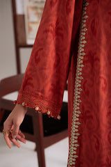 Cross Stitch 3 Piece - Printed Unstitched Lawn