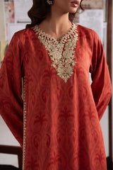 Cross Stitch 3 Piece - Printed Unstitched Lawn