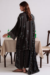 Cross Stitch 3 Piece - Printed Unstitched Lawn