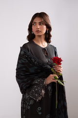 Cross Stitch 3 Piece - Printed Unstitched Lawn