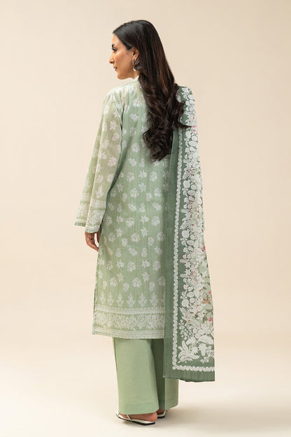 Beechtree Lawn 3pc Unstitched - Lime Green
