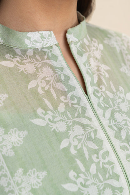 Beechtree Lawn 3pc Unstitched - Lime Green