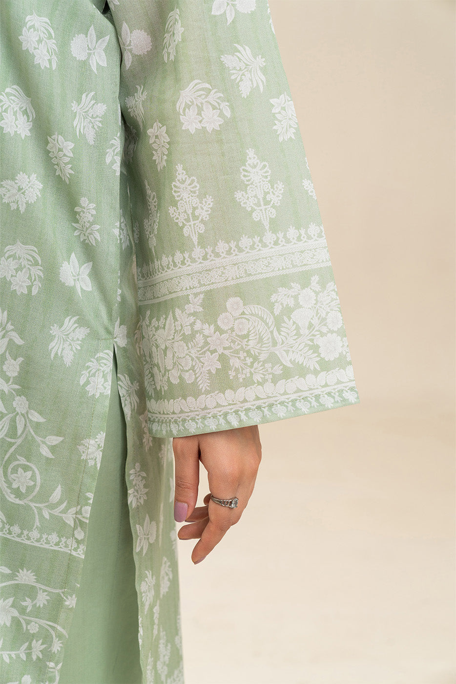 Beechtree Lawn 3pc Unstitched - Lime Green