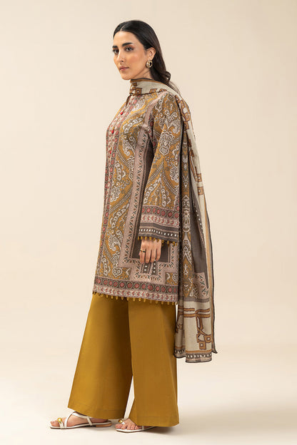 Beechtree Lawn 3pc Unstitched - Mustard